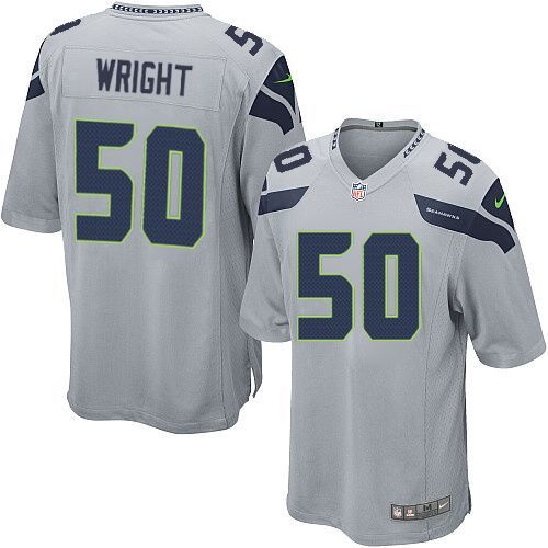 Nike Seahawks #50 K.J. Wright Grey Alternate Youth Stitched NFL Elite Jersey
